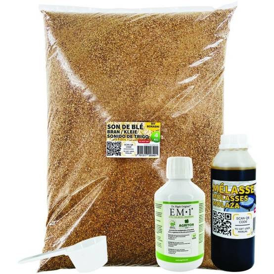 Ferme Du Moutta - Kit activateur Bokashi et compost à fabriquer soi-même avec EM-1, 4 kg - Image 1