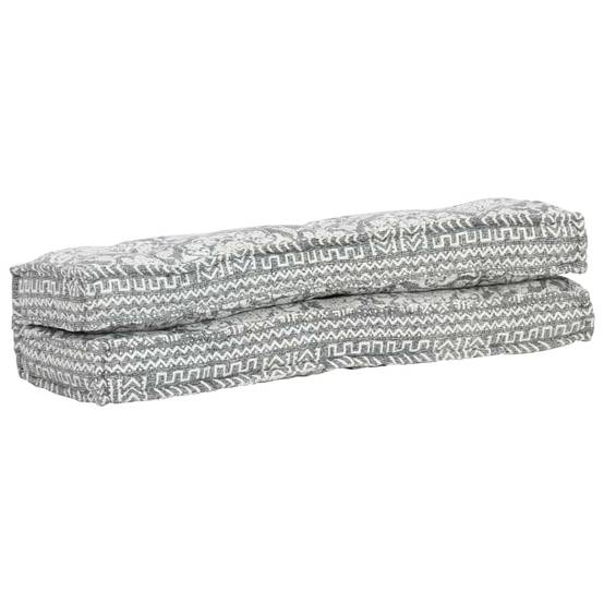Coussin d'assise et dossier pour palette Coton Confortable pour Intérieur Extérieur Gris Clair – ComfortXL Outdoor Living - Image 4