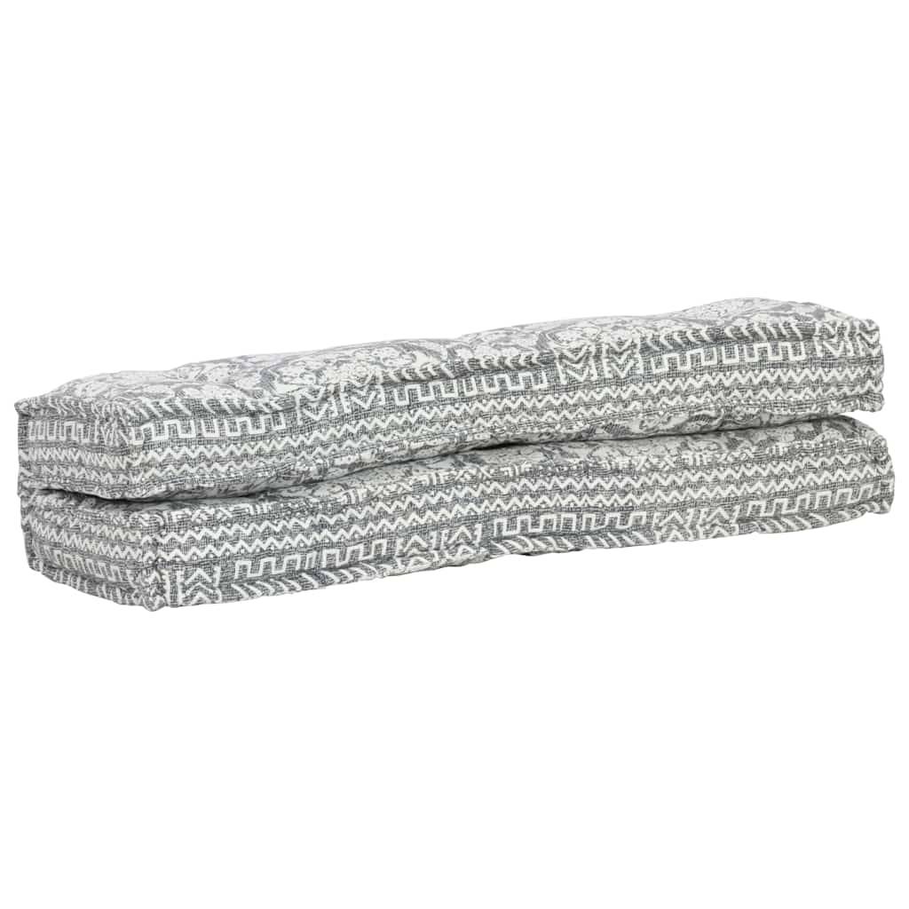 Coussin d'assise et dossier pour palette Coton Confortable pour Intérieur Extérieur Gris Clair – ComfortXL Outdoor Living - Image 4