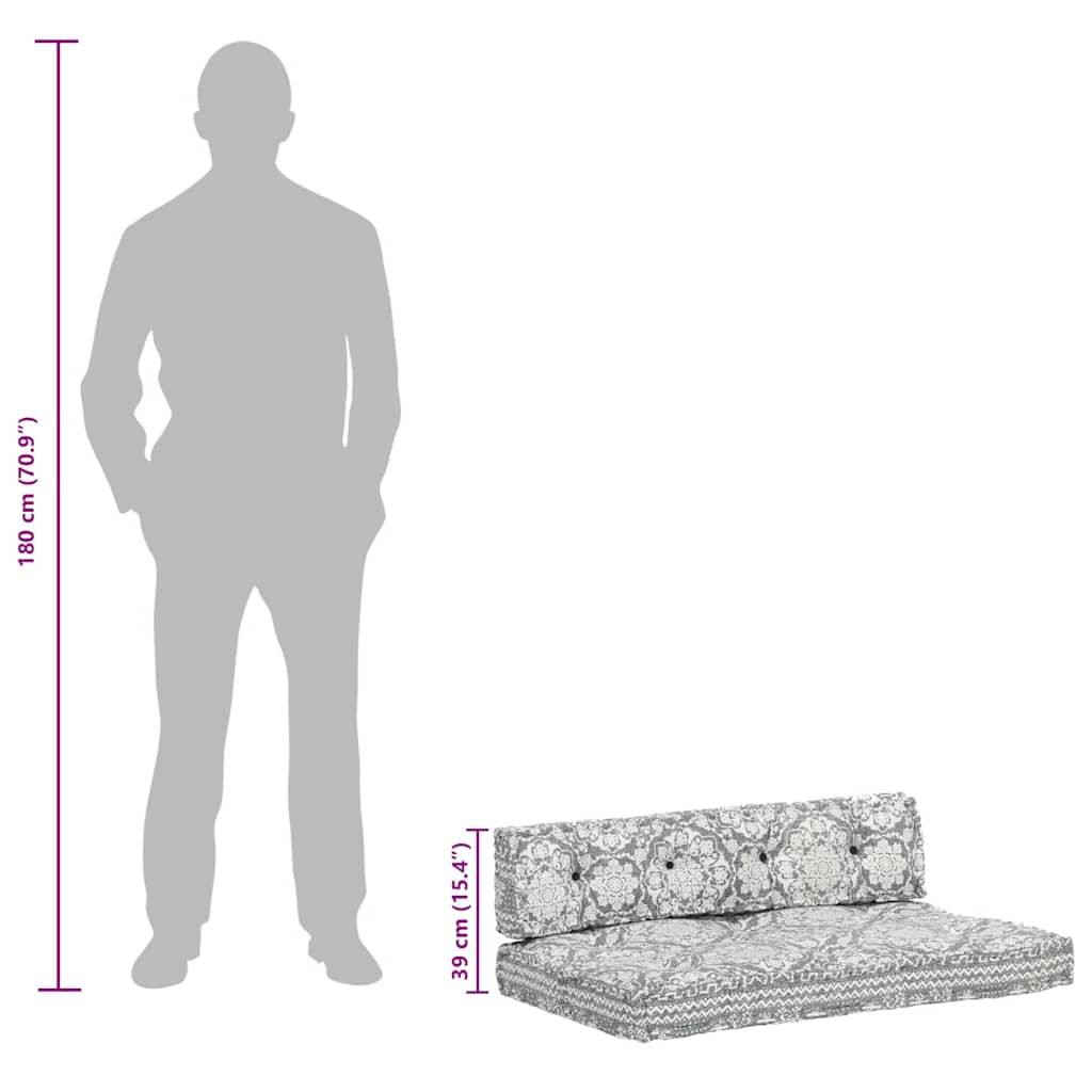 Coussin d'assise et dossier pour palette Coton Confortable pour Intérieur Extérieur Gris Clair – ComfortXL Outdoor Living - Image 9