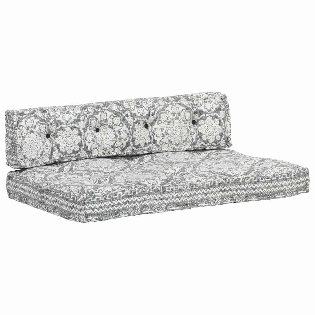 Coussin d'assise et dossier pour palette Coton Confortable pour Intérieur Extérieur Gris Clair – ComfortXL Outdoor Living - Image 1