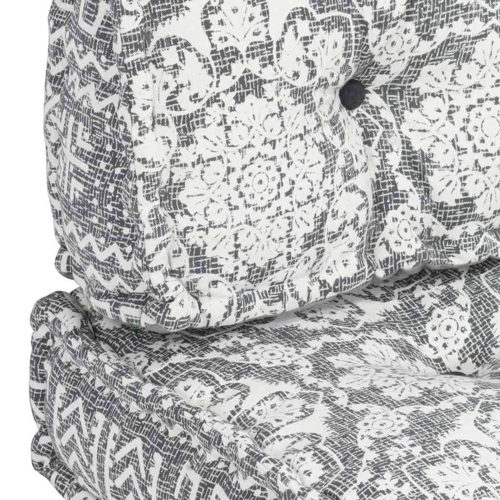 Coussin d'assise et dossier pour palette Coton Confortable pour Intérieur Extérieur Gris Clair – ComfortXL Outdoor Living - Image 6