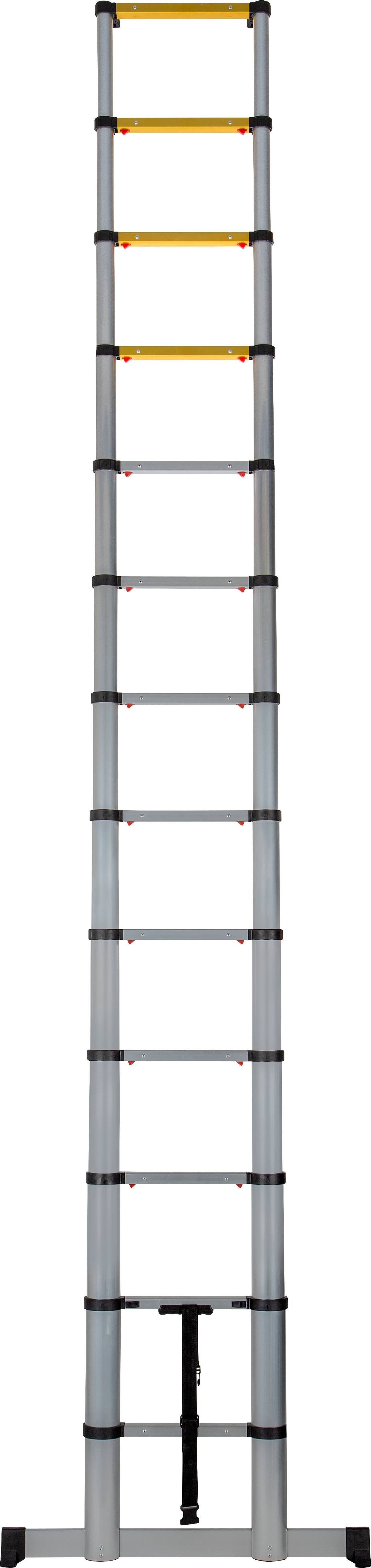 Échelle télescopique compacte à frein, verrouillage visuel et norme EN131.6 - ESCALO - Image 1