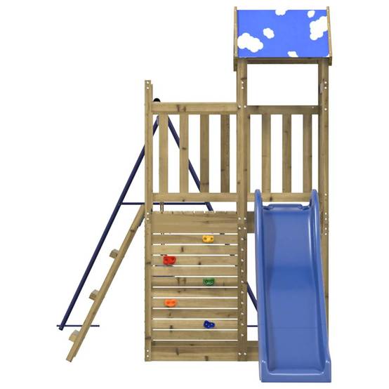 Aire de jeux d'extérieur - Jeu Plein air enfant bois de pin imprégné-JU1555 - Image 5
