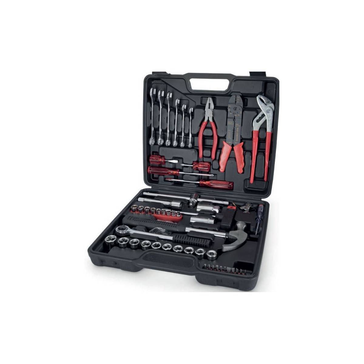 Malette à outils 100 pièces Boite à outils 100 pièces Acier carbone ITOOLS - Image 1