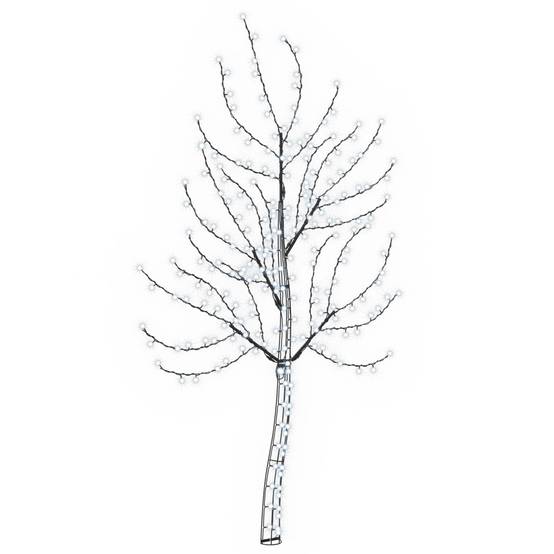 Vidaxl - Sapin de Noël mural à LED 180 cm 200 LED Blanc froid Acier Noir vidaXL 42050791 - Image 2