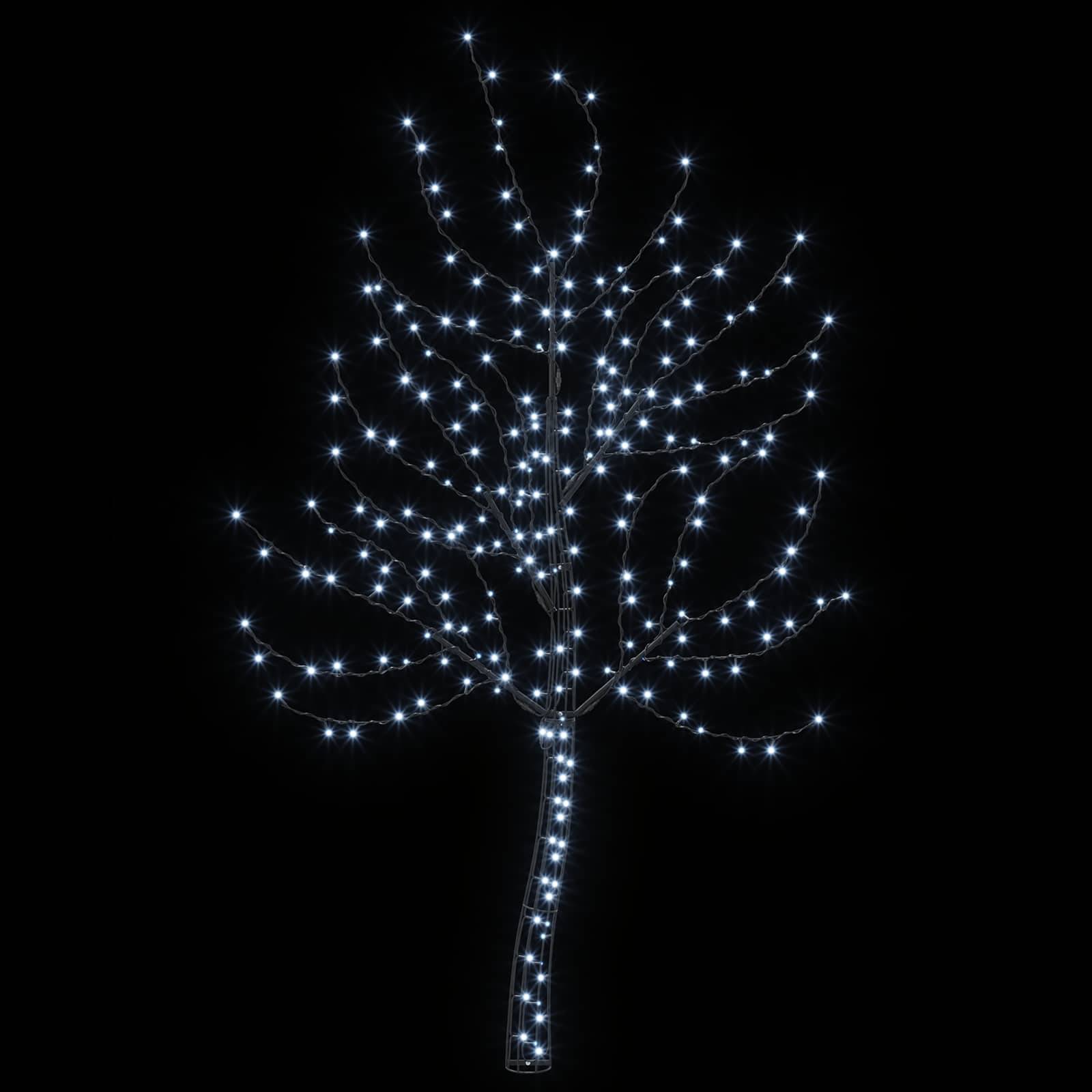 Vidaxl - Sapin de Noël mural à LED 180 cm 200 LED Blanc froid Acier Noir vidaXL 42050791 - Image 5