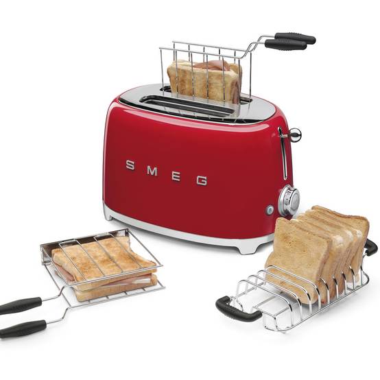 Toaster 2 tranches années 50 rouge - Image 2