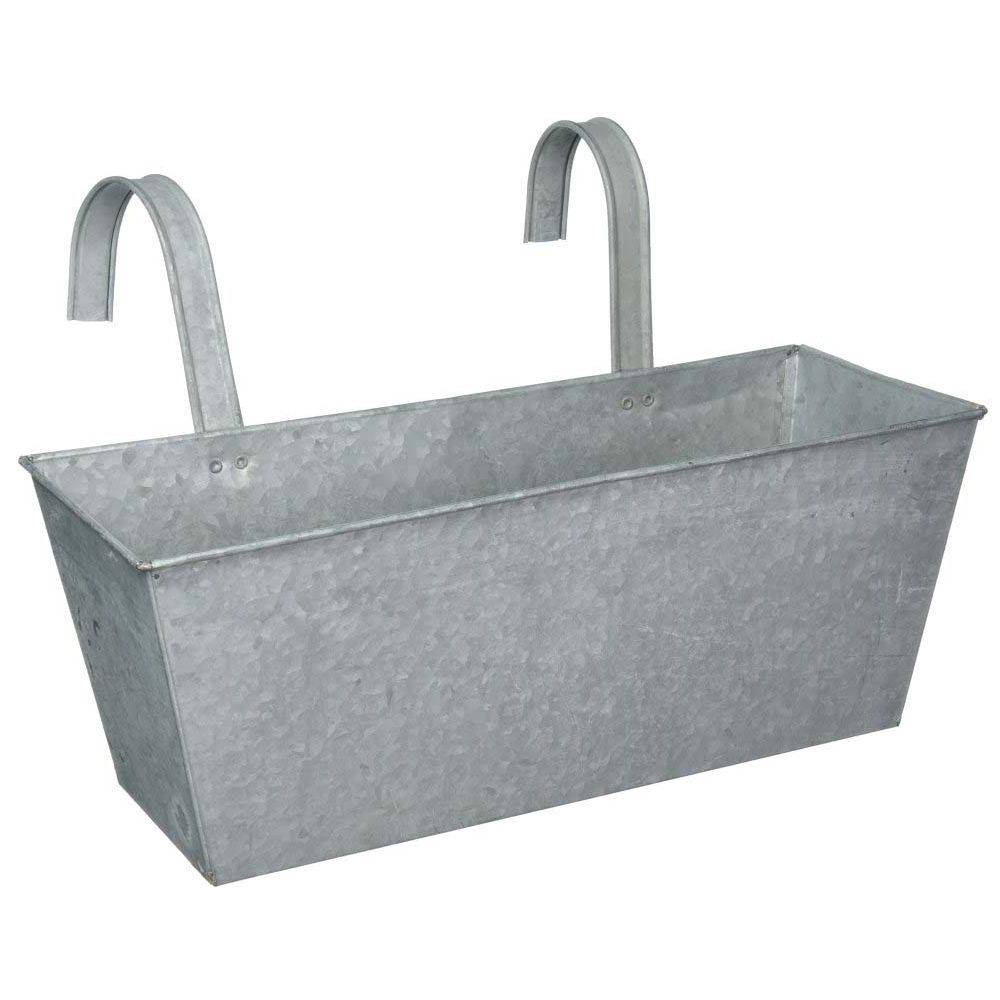 Esschert Design - Jardinière balcon en zinc à suspendre (Lot de 2) - Image 3