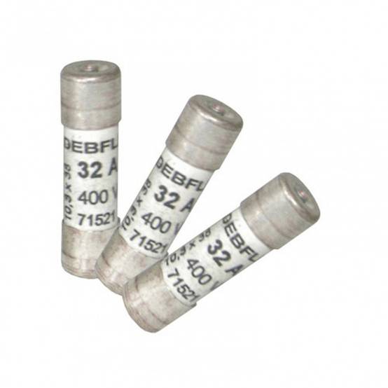 Lot de 3 fusibles céramique 32 A, 10.3 x 38 mm - Image 1