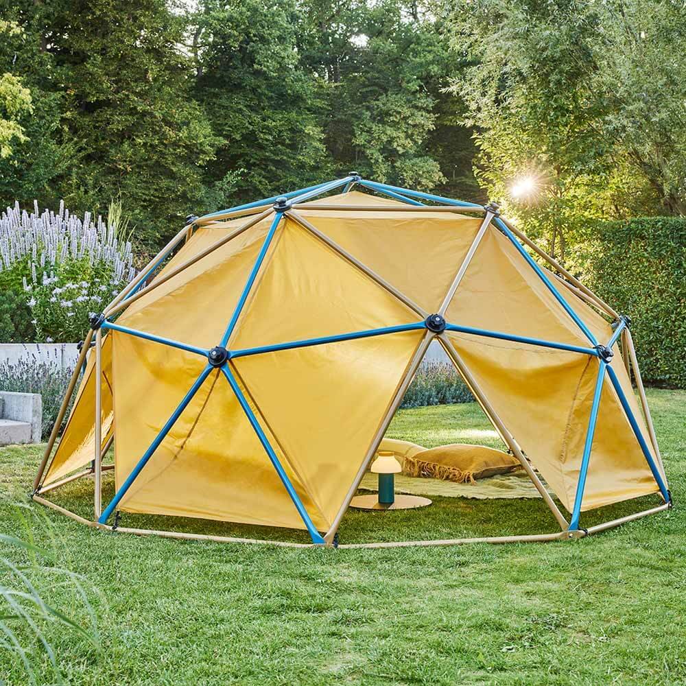 Aire de jeux comprenant tente et balançoire HOME DELUXE MATTI - Bleu - Image 1