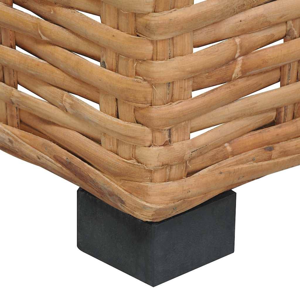 Fauteuil d'Angle Intérieur Rotin Naturel Pieds Acajou Coussins Blancs Style Bohème Chic Salon – ComfortXL Outdoor Living - Image 7