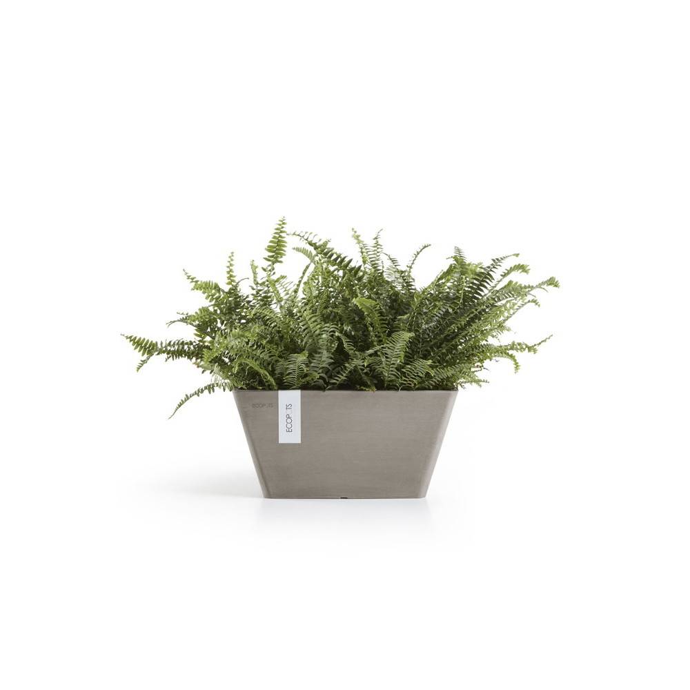 Ecopots - Pot Carré Berlin 30 Taupe - 31 x 31 x H. 15,5 cm - 10 L ECOPOTS - Image 2