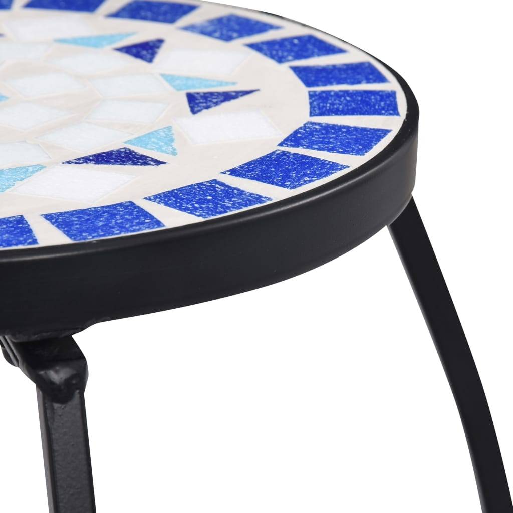 Maison Chic - Table de jardin - Tables mosaïque 3 pcs Bleu et blanc Céramique HL1091 - Image 7