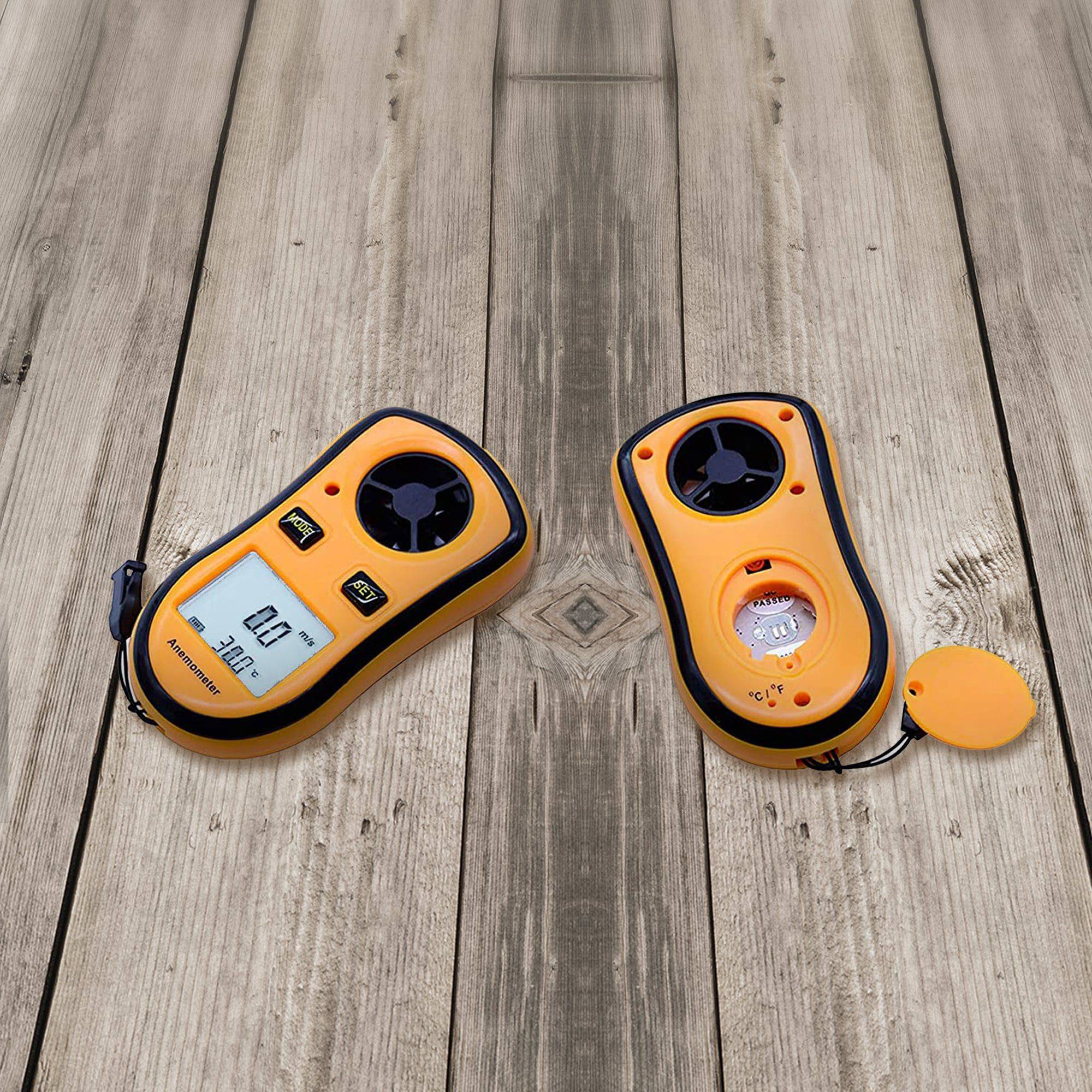 Anémomètre numérique portable - Vitesse du vent actuelle/moyenne/max + température - Image 9