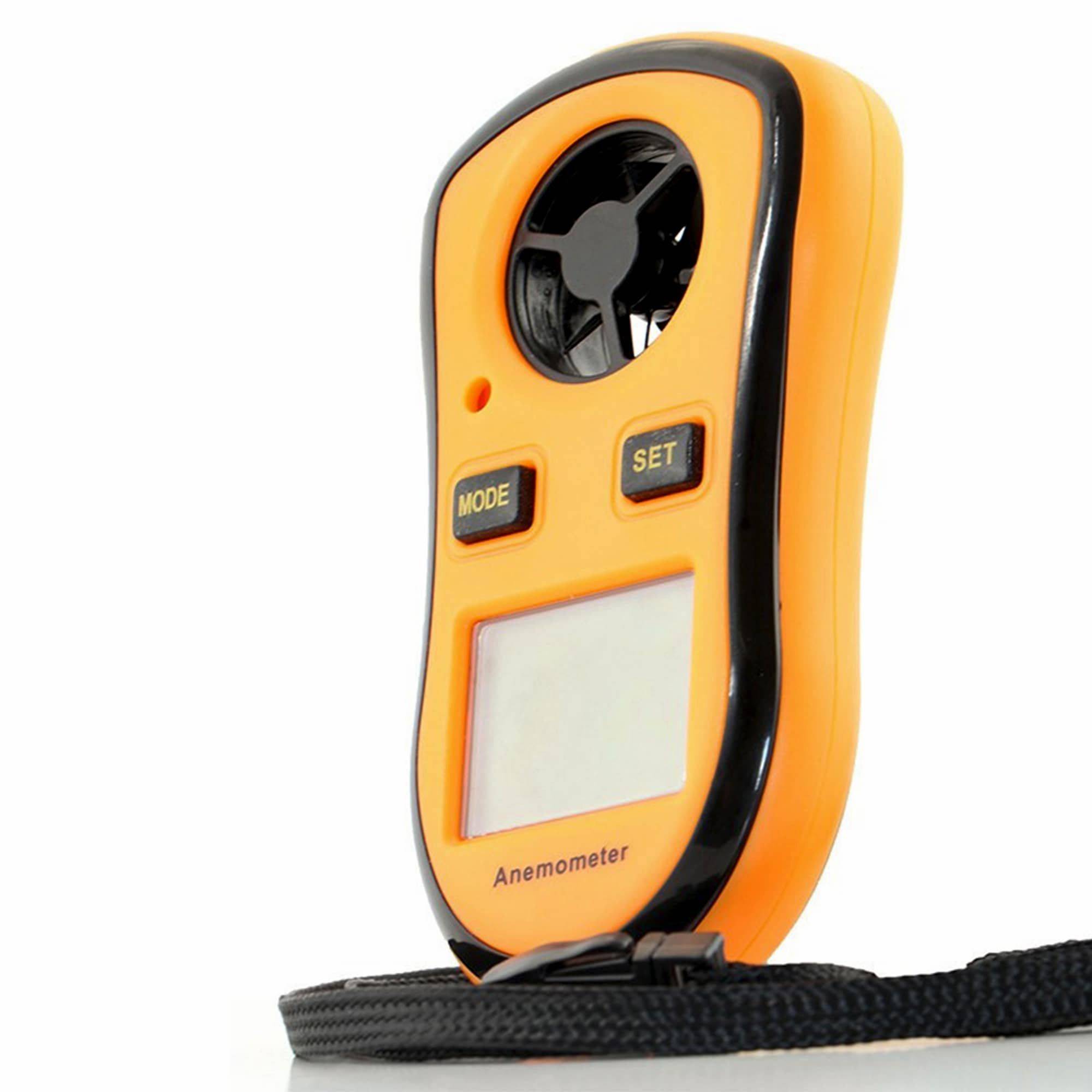 Anémomètre numérique portable - Vitesse du vent actuelle/moyenne/max + température - Image 8