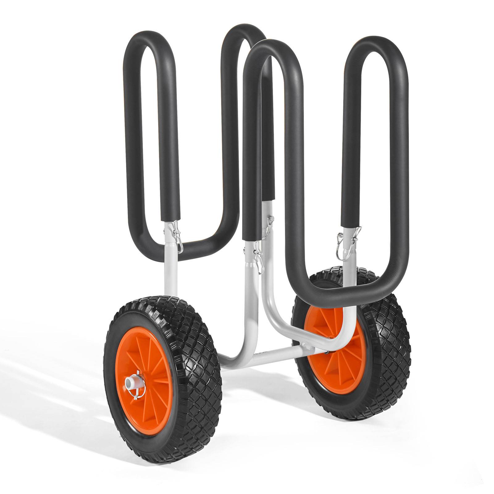 VEVOR Chariot de Transport Kayak Paddle Canoë Pliable 68 kg Pneus Plein 25,4 cm - Image 1