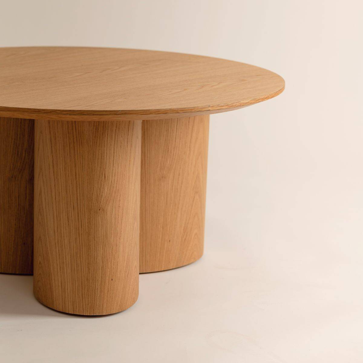 Table Basse Design "Aliona" 80cm Naturel - Image 7