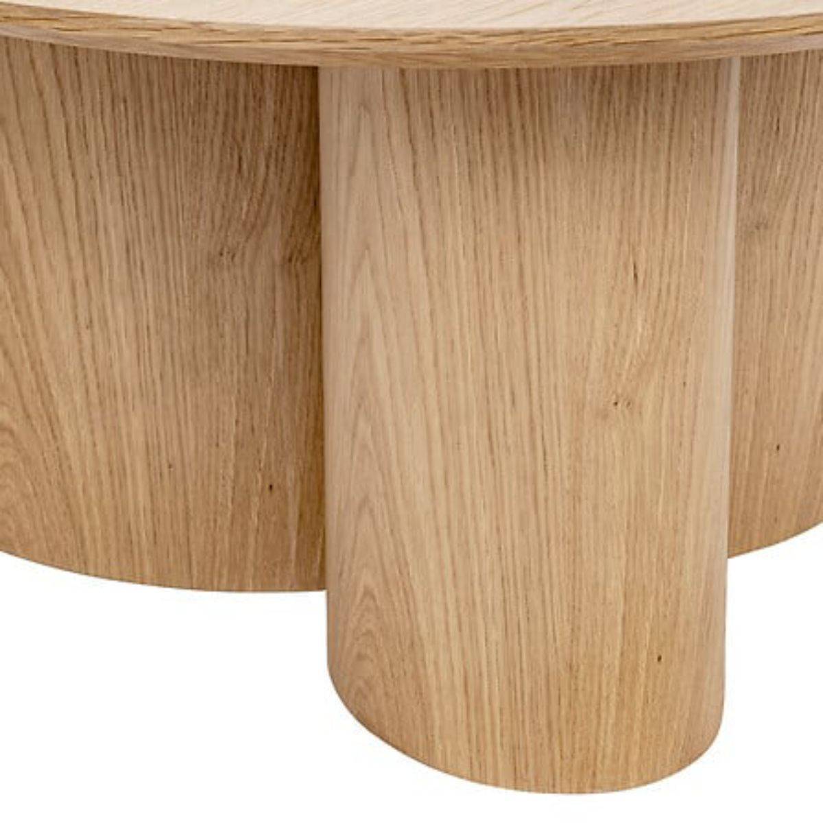Table Basse Design "Aliona" 80cm Naturel - Image 2
