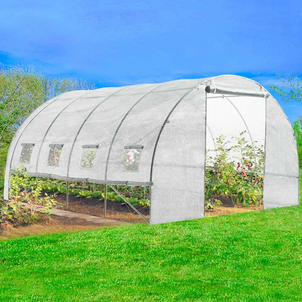 Serre de jardin tunnel - 12 M² Blanche - 4 saisons XL - TERRE JARDIN - Image 4
