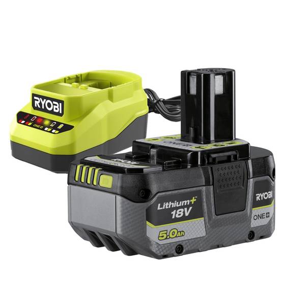 Ryobi - Lot d'1 batterie et d'1 chargeur RYOBI, 18 V, 4 Ah Rc18120a-140xg lithium-ion - Image 2