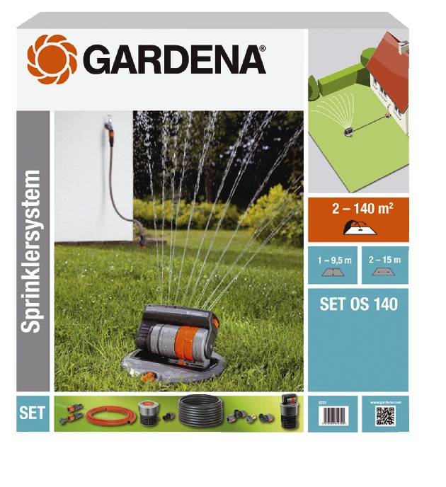 Gardena - Kit Arroseur oscillant escamotable OS 140 Gardena - Image 1