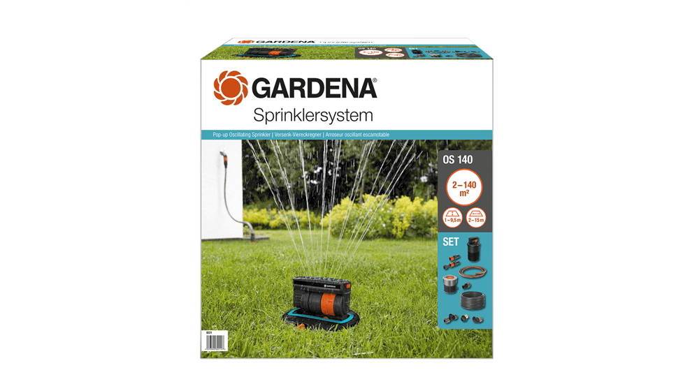Gardena - Kit Arroseur oscillant escamotable OS 140 Gardena - Image 2