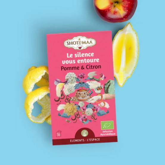 Tisane Bio Le Silence vous Entoure - Thé Infusions Bio Apaisante et rafraichissante - Honeybush, Pomme et Citron - Idéale Soirée - Image 3