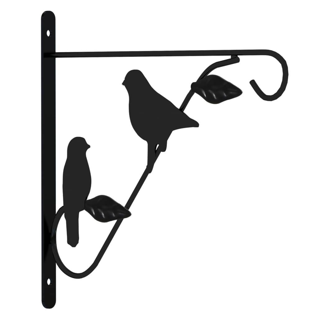 PANGIVO - Supports de panier suspendu avec jardinières acier noir 35 x 35 x 52 cm - PANGIVO - Image 3