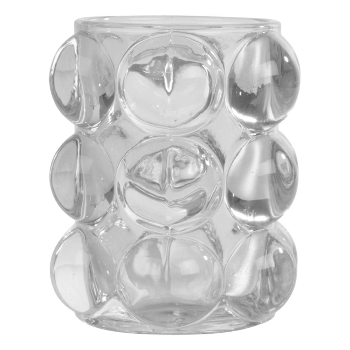 Photophore Bulles en Verre "Arty" 9cm Transparent