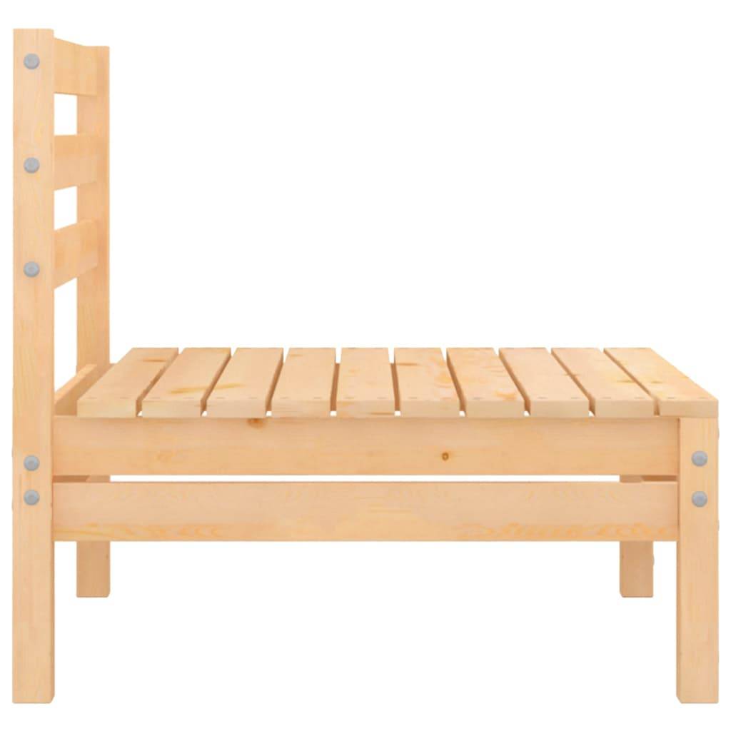 Helloshop26 - Salon de jardin meuble d'extérieur ensemble de mobilier 4 pièces bois de pin massif - Image 7