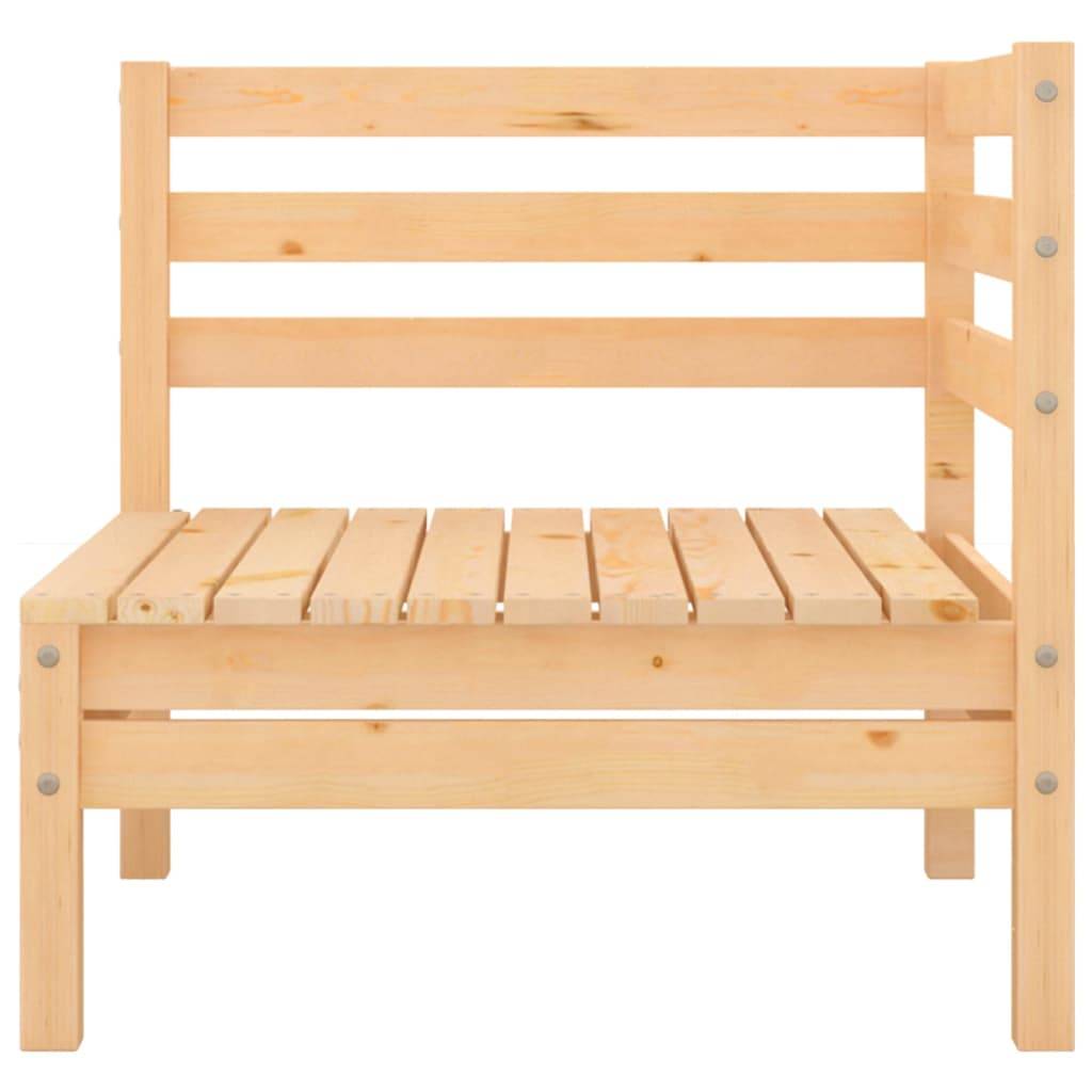 Helloshop26 - Salon de jardin meuble d'extérieur ensemble de mobilier 4 pièces bois de pin massif - Image 3