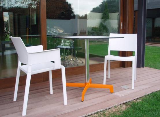 Set 2 fauteuils intérieur, extérieur blanc FIONA Resol - Image 5