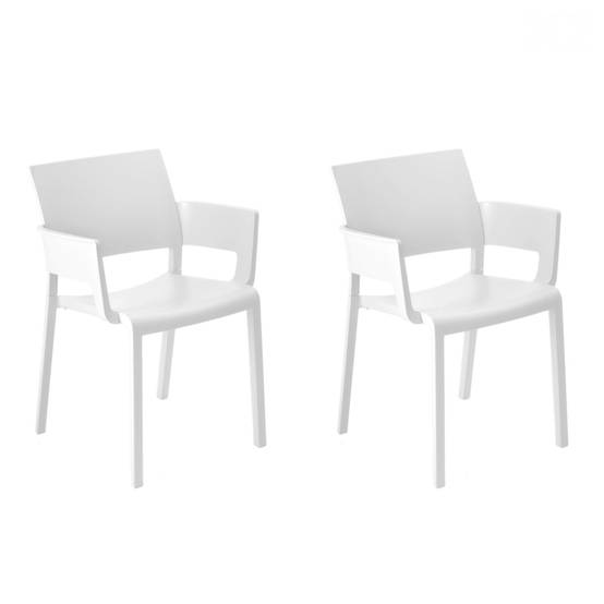 Set 2 fauteuils intérieur, extérieur blanc FIONA Resol - Image 1