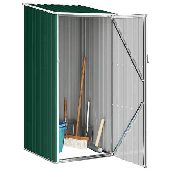 Abri de jardin métal vert 87 x 98 x 148/159 cm - PANGIVO - Image 3