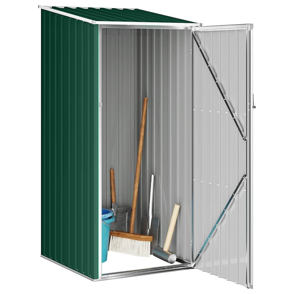 Abri de jardin métal vert 87 x 98 x 148/159 cm - PANGIVO - Image 3