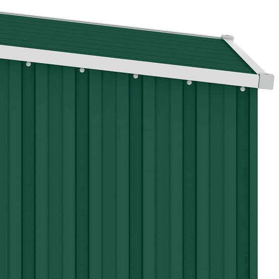 Abri de jardin métal vert 87 x 98 x 148/159 cm - PANGIVO - Image 7