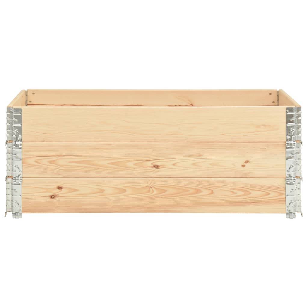 Jardinières surélevées 3 pièces 50 x 150 cm bois de pin solide - Image 2