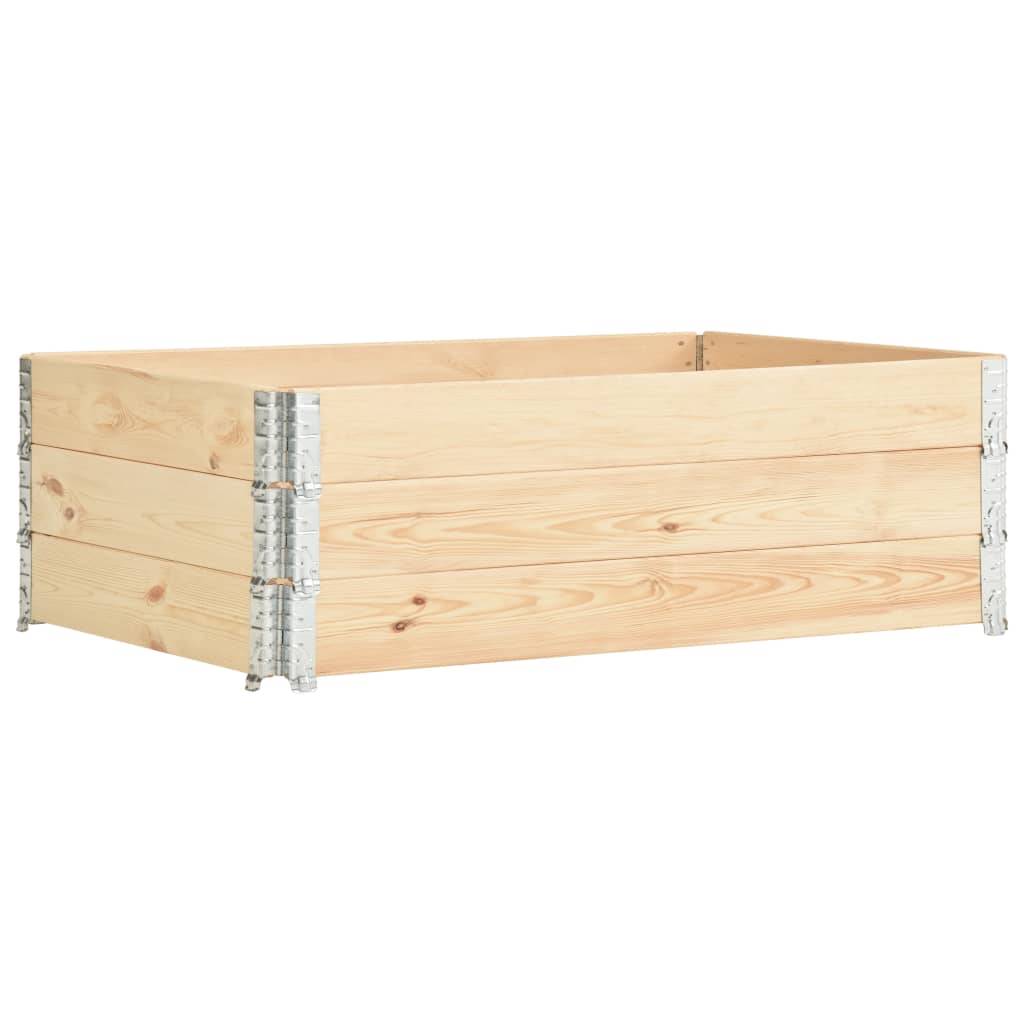 Jardinières surélevées 3 pièces 50 x 150 cm bois de pin solide - Image 1