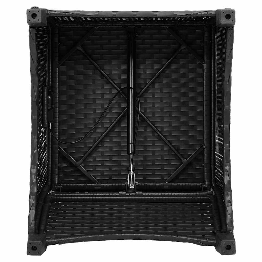 ComfortXL - Fauteuil de jardin inclinable en polyrotin avec dossier réglable pour détente en extérieur Noir – ComfortXL Outdoor Living - Image 9