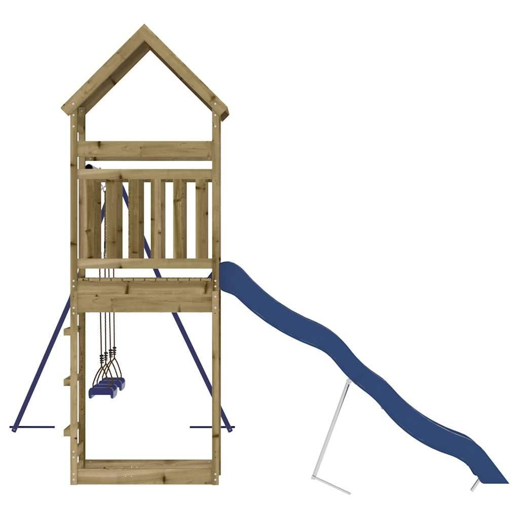 Aire de jeux d'extérieur - Jeu Plein air enfant bois de pin imprégné-JU1554 - Image 7