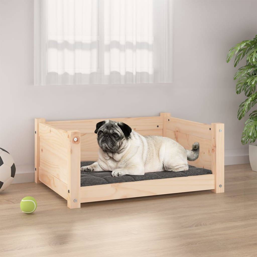 Vidaxl - Lit pour chien 65,5 x 50,5 x 28 cm Bois de pin massif vidaXL 821447 - Image 1