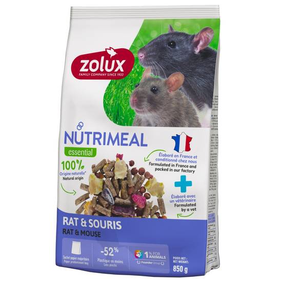 Zolux - Aliment composé pour rat et souris Nutrimeal sachet de 850 g - Image 2