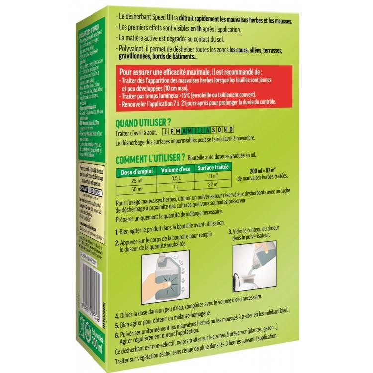 Roundup - Roundup - Désherbant Concentré Multi-usages 200mL (RMU200N) - Image 2