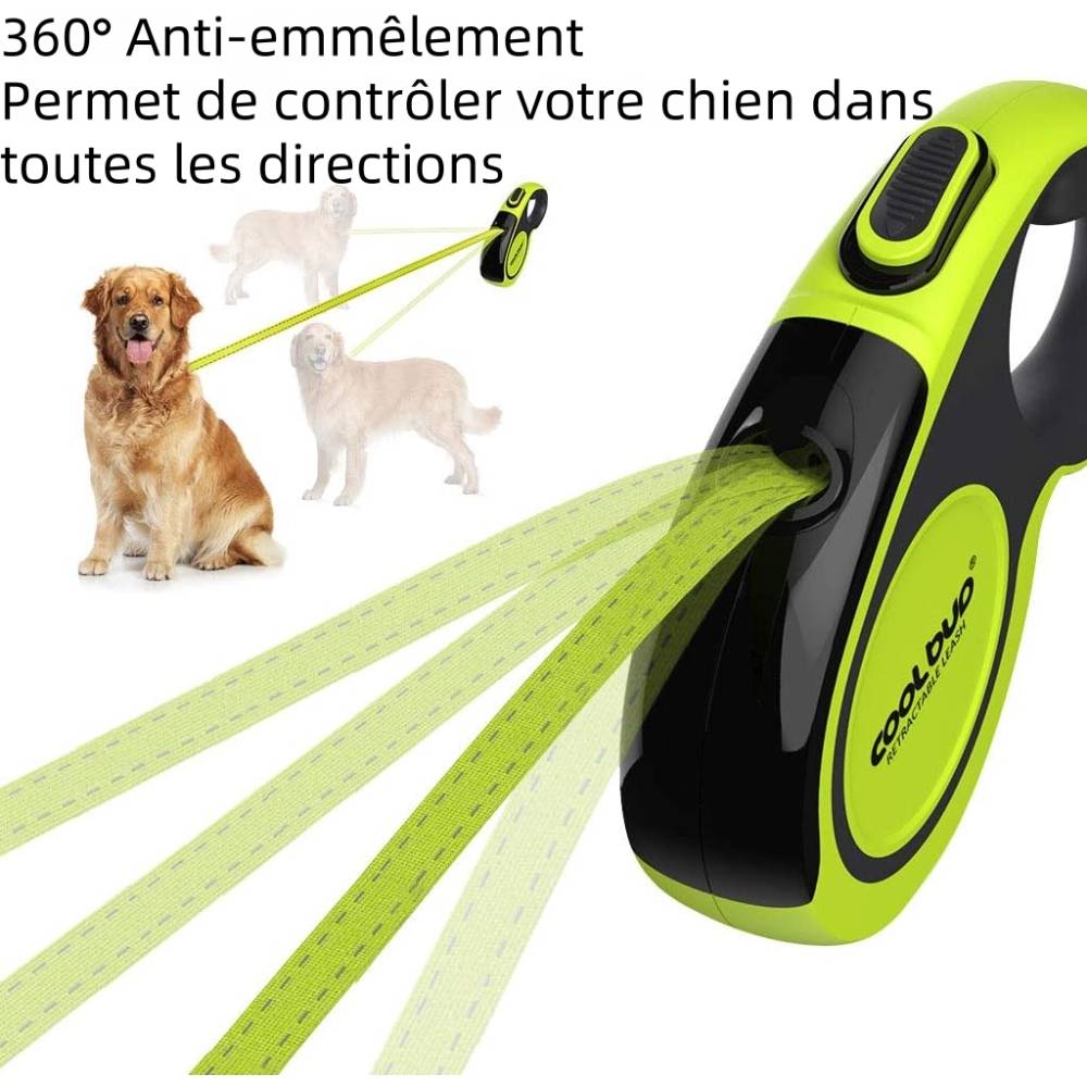 Laisse pour chien en nylon solide et élastique m - IntiMeg - Image 4