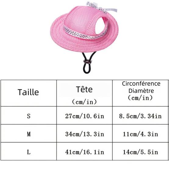 Chapeau de soleil pour chien l - IntiMeg - Image 3