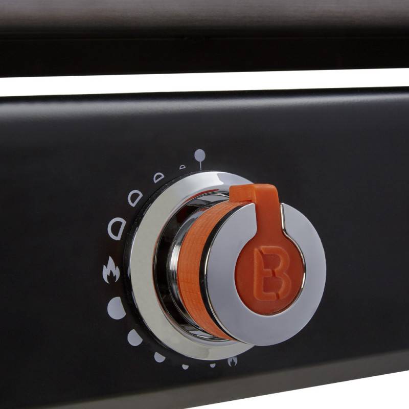 Brasero - Plancha au gaz Silvia II G - BRASERO - Plaque en inox de 67 x 34 cm - 3 brûleurs - Grille de réchauffement + Housse OFFERTE - Image 8