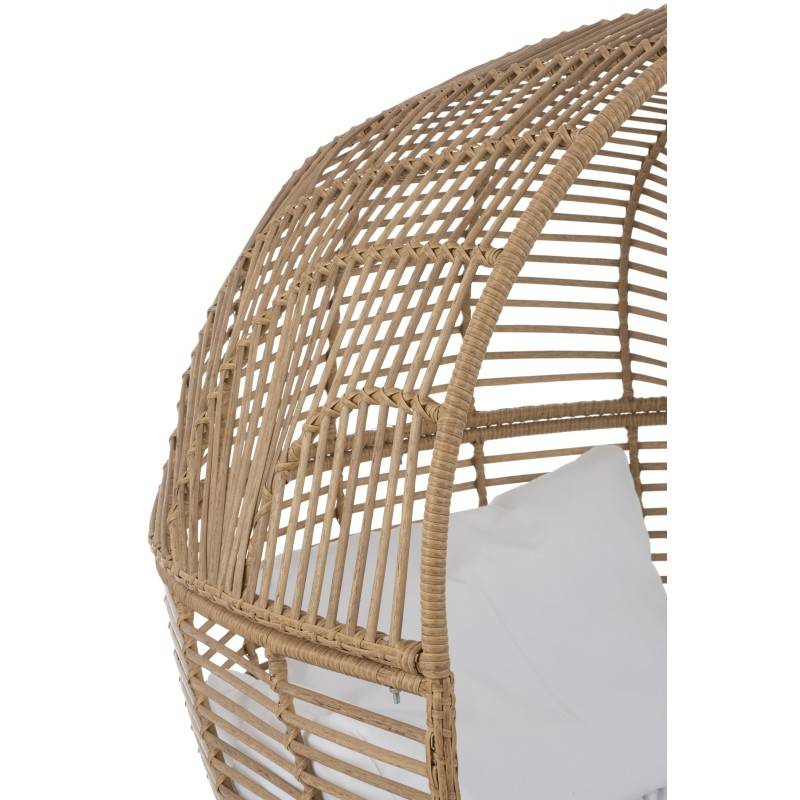 Chaise Lounge Ovale Acier Naturel - J-Line - Image 4