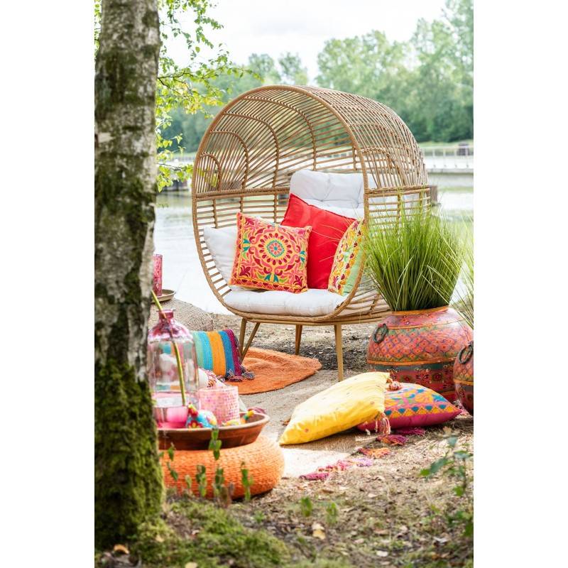 Chaise Lounge Ovale Acier Naturel - J-Line - Image 7