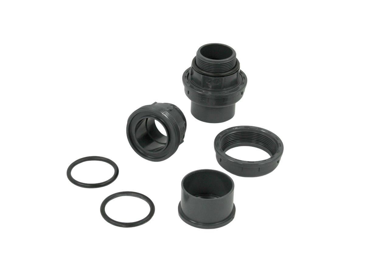 Kit raccord union Ø 1"½ (femelle) et 50 mm (mâle) pour pompes - Pentair - Image 1